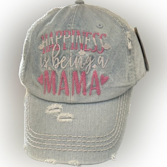 KBETHOS Accessories - New! Happiness is being a Mama. Light denim blue